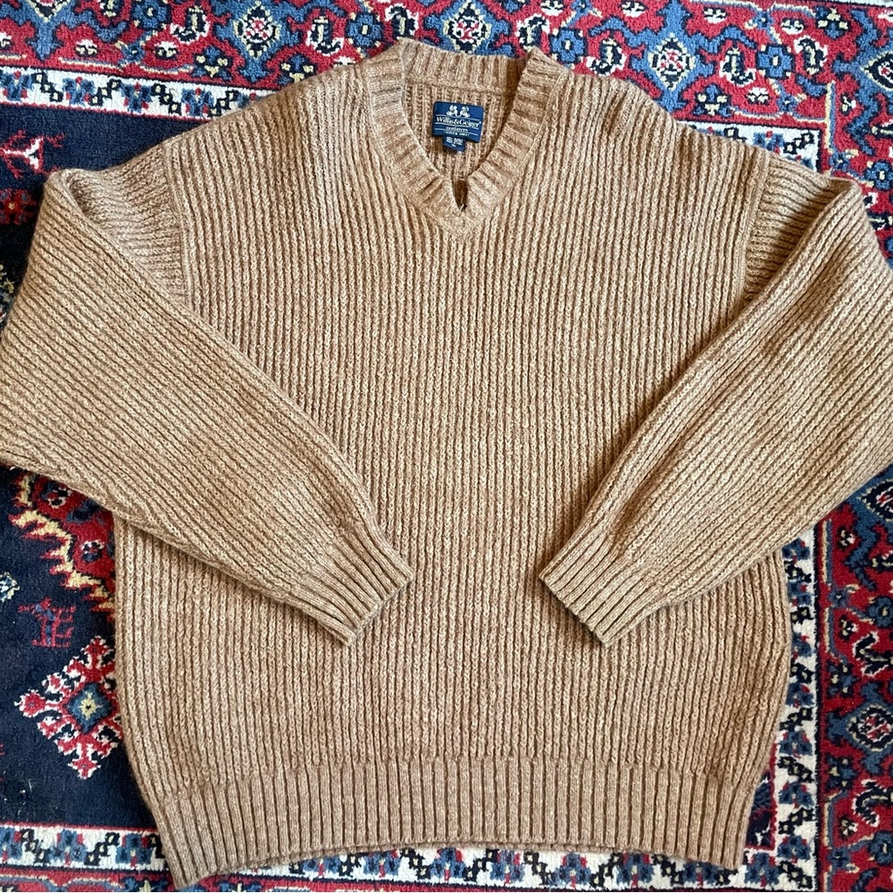 VINTAGE Willis and Geiger Sweater 55% ALPACA made in PERU